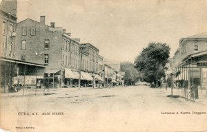 View of Main Street, Cuba NY, 1908.