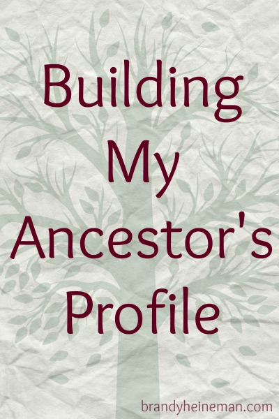 Building my ancestor's profile